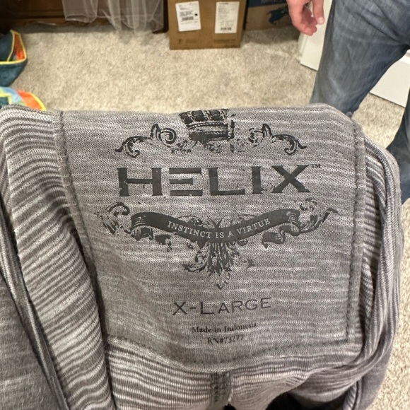 XL Marled Heather Gray Short Sleeve Polo - Picture 4 of 4